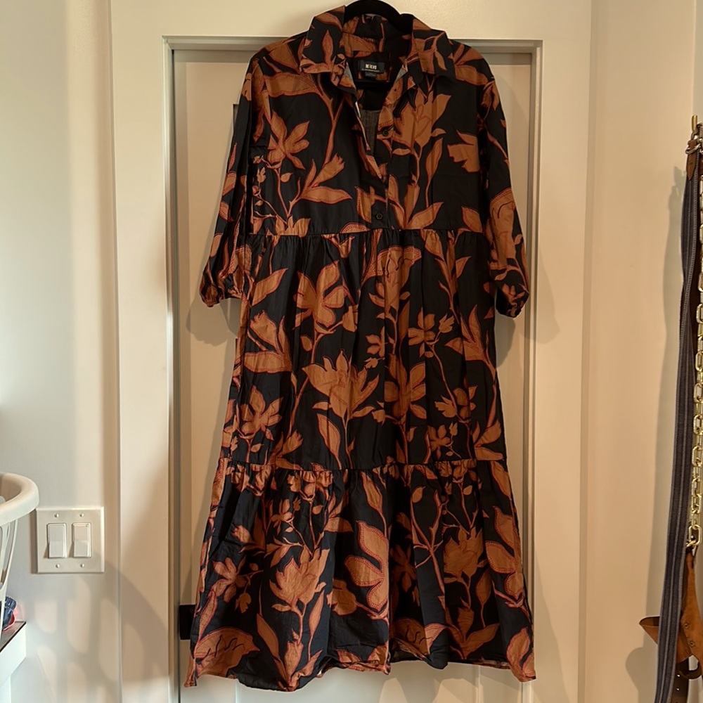 The Bettina Tiered Shirt Dress by Maeve